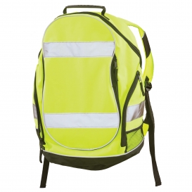 ERB by Delta Plus BP1 Hi-Viz Backpack - Yellow/Lime with Black Trim