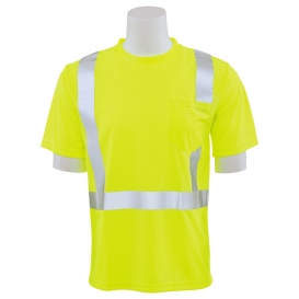 ERB by Delta Plus 9006S Type R Class 2 Birdseye Mesh Short Sleeve Safety Shirt - Yellow/Lime