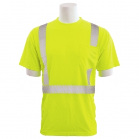 ERB by Delta Plus 9006SEG Type R Class 2 Mesh Short Sleeve Safety Shirt w/ Segmented Tape - Yellow/Lime