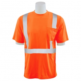 ERB by Delta Plus 9006ST Type R Class 2 Tall Birdseye Mesh Short Sleeve Safety Shirt - Orange
