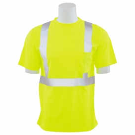 ERB by Delta Plus 9006SX Type R Class 2 Birdseye Mesh X-Back Short Sleeve Safety Shirt - Yellow/Lime