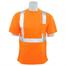 ERB by Delta Plus 9006SX Type R Class 2 Birdseye Mesh X-Back Short Sleeve Safety Shirt - Orange