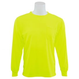 ERB by Delta Plus 9007 Non ANSI Birdseye Mesh Long Sleeve Safety Shirt - Yellow/Lime