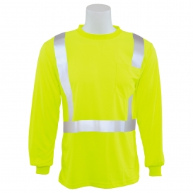 ERB by Delta Plus 9007S Type R Class 2 Birdseye Mesh Long Sleeve Safety Shirt - Yellow/Lime