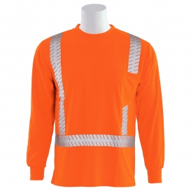 ERB by Delta Plus 9007SEG Type R Class 2 Mesh Long Sleeve Safety Shirt w/ Segmented Tape - Orange