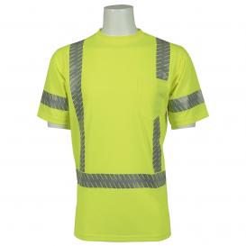 ERB by Delta Plus 9206SEG Type R Class 3 Short Sleeve T-Shirt w/ Segmented Tape - Yellow/Lime