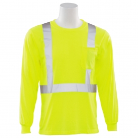 ERB by Delta Plus 9602S Type R Class 2 Long Sleeve Safety Shirt - Yellow/Lime