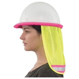 1 Pink hard hat neck shield FOR FULL BRIM HARD HATS HI VIZ PINK NECK SHIELD 