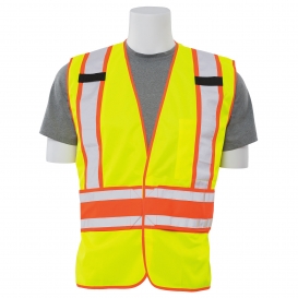 ERB by Delta Plus S156 Type R Class 2 Mesh/Solid Two-Tone Safety Vest - Yellow/Lime