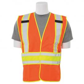 ERB by Delta Plus S156 Type R Class 2 Mesh/Solid Two-Tone Safety Vest - Orange