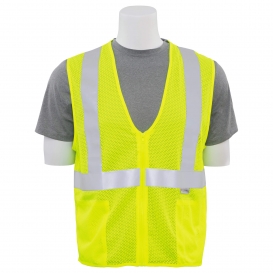 ERB by Delta Plus S15Z Type R Class 2 Mesh Safety Vest with Zipper - Yellow/Lime