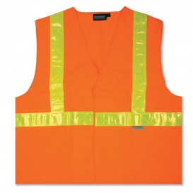 ERB by Delta Plus S17P Type R Class 2 Solid Safety Vest with Pockets - Orange