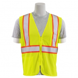 ERB by Delta Plus S195C Type R Class 2 Flame Retardant Treated Safety Vest - Yellow/Lime