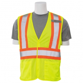 ERB by Delta Plus S322 Type R Class 2 Mesh Breakaway Two-Tone Safety Vest - Yellow/Lime
