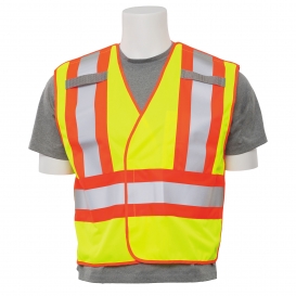 ERB by Delta Plus S345 ANSI Type P Class 2 Two-Tone Breakaway Public Safety Vest - Yellow/Lime