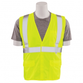 ERB by Delta Plus S365 Type R Class 2 Solid Self Extinguishing Safety Vest - Yellow/Lime