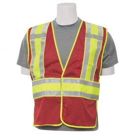 ERB by Delta Plus S530 Non-ANSI Mesh Expandable Safety Vest - Red