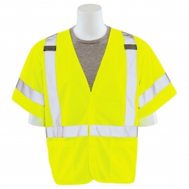 ERB by Delta Plus S601X Type R Class 3 Solid X-Back Safety Vest - Yellow/Lime