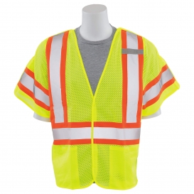 ERB by Delta Plus S622 Type R Class 3 Two-Tone Breakaway Mesh Safety Vest - Yellow/Lime
