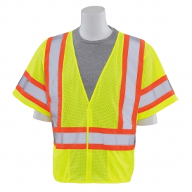 ERB by Delta Plus S682P Type R Class 3 Mesh Two-Tone Safety Vest - Yellow/Lime