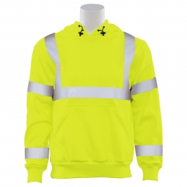 ERB by Delta Plus W376 Type R Class 3 Hooded Safety Sweatshirt - Yellow/Lime