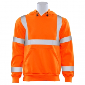 ERB by Delta Plus W376 Type R Class 3 Hooded Safety Sweatshirt - Orange