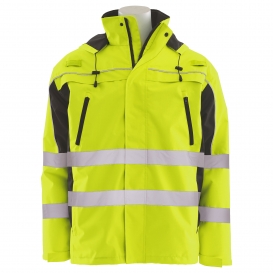 ERB by Delta Plus W570R Type R Class 3 Rip-Stop 3-in-1 Bomber Jacket - Yellow/Lime