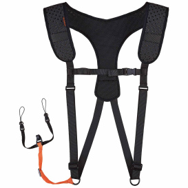 Ergodyne 3142 Squids Padded Barcode Scanner Harness and Lanyard - Black