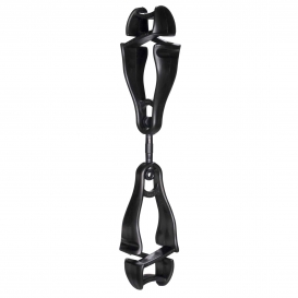Ergodyne 3420 Squids Swiveling Glove Clip Holder - Dual Clips - Black