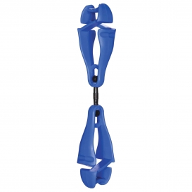 Ergodyne 3420 Squids Swiveling Glove Clip Holder - Dual Clips - Blue