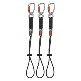 Ergodyne Squids 3714 Elastic Tool Tail Lanyard - with Carabiner and Cinch Loop