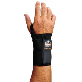 Ergodyne ProFlex 4010 Double Strap Wrist Support - Left Hand - Black