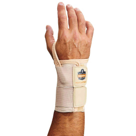 Ergodyne ProFlex 4010 Double Strap Wrist Support - Left Hand - Tan