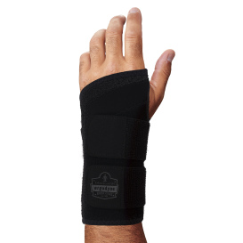 Ergodyne ProFlex 4015L Wrist Brace Support - Double Strap - Left Hand - Black