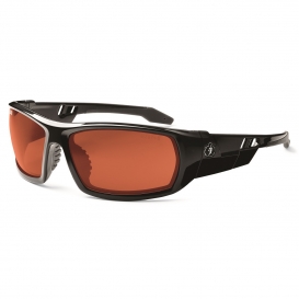 Ergodyne Odin 50020 Safety Glasses - Black Frame - Copper Lens