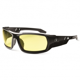 Ergodyne Odin 50050 Safety Glasses - Black Frame - Yellow Lens