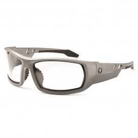 Ergodyne Odin 50100 Safety Glasses - Matte Gray Frame - Clear Lens