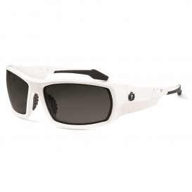 Ergodyne Odin 50230 Safety Glasses - White Frame - Smoke Lens