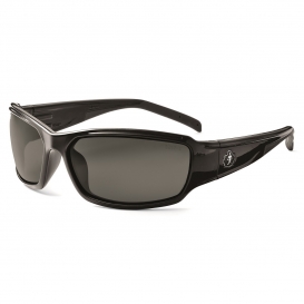Ergodyne Thor 51033 Safety Glasses - Black Frame - Smoke Fog-Off Anti-Fog Lens