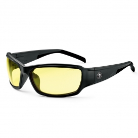 Ergodyne Thor 51050 Safety Glasses - Black Frame - Yellow Lens