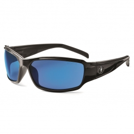 Ergodyne Thor 51092 Safety Glasses - Black Frame - Blue Mirror Lens