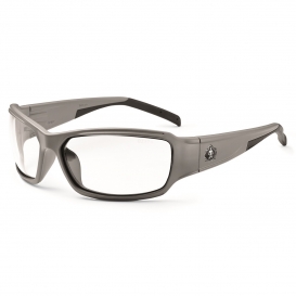 Ergodyne Thor 51100 Safety Glasses - Matte Gray Frame - Clear Lens