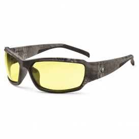 Ergodyne Thor 51350 Safety Glasses - Camo Frame - Yellow Lens