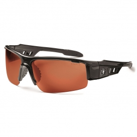 Ergodyne Dagr 52020 Safety Glasses - Black Frame - Copper Lens