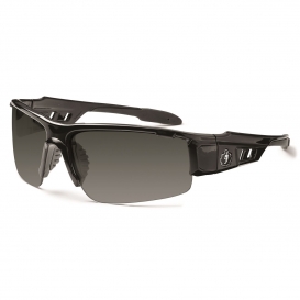 Ergodyne Dagr 52031 Safety Glasses - Black Frame - Smoke Polarized Lens