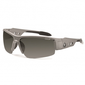 Ergodyne Dagr 52130 Safety Glasses - Matte Gray Frame - Smoke Lens