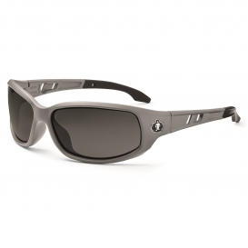 Ergodyne Valkyrie 54131 Safety Glasses - Matte Gray Frame - Smoke Polarized Lens
