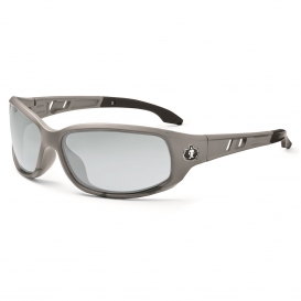 Ergodyne Valkyrie 54180 Safety Glasses - Matte Gray Frame - Indoor/Outdoor Mirror Lens