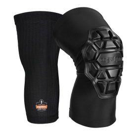 Ergodyne ProFlex 550 Padded Knee Sleeves - 3 Layer Foam Cap  