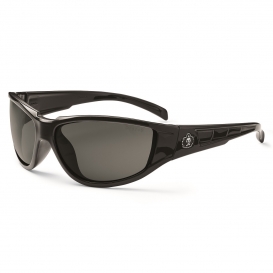 Ergodyne Njord 55030 Safety Glasses - Black Frame - Smoke Lens